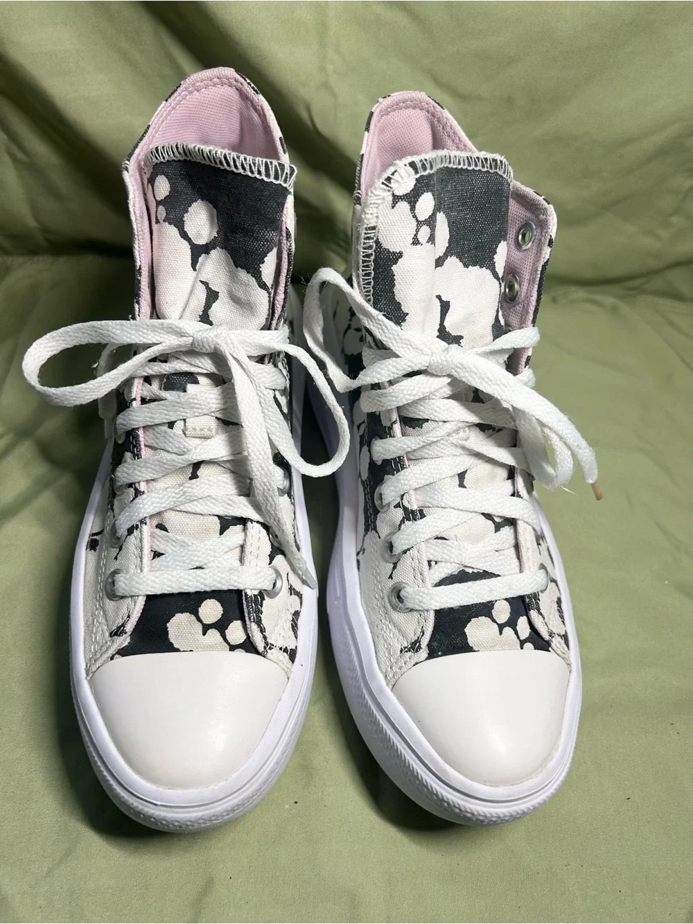 Converse Chuck Taylor All Star Move Platform High top Inked Shoes Size 8